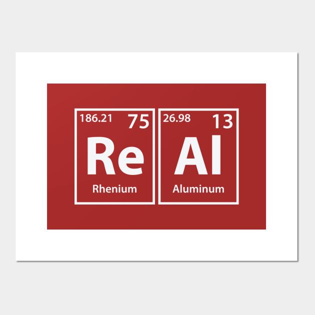 Real (Re-Al) Periodic Elements Spelling